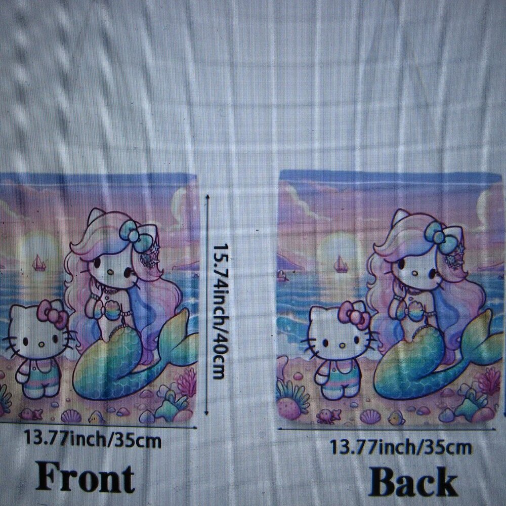 Sanrio Hello Kitty And Mermaid  Tote Bag